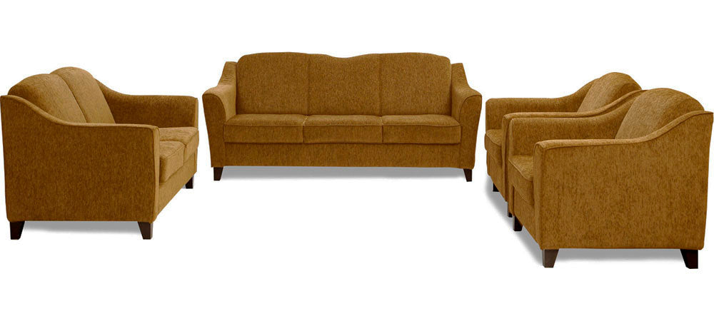 Cescent - Scarlet Rust Fabric Sofa Set 3-2-1-1