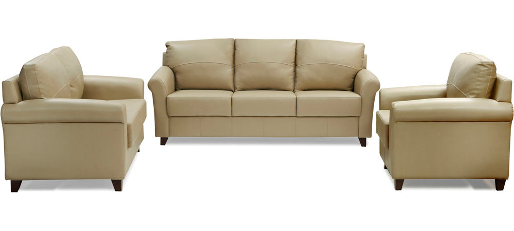 Harmony - Camel Cord Leatherite Sofa (3-2-1 Sofa Combo)