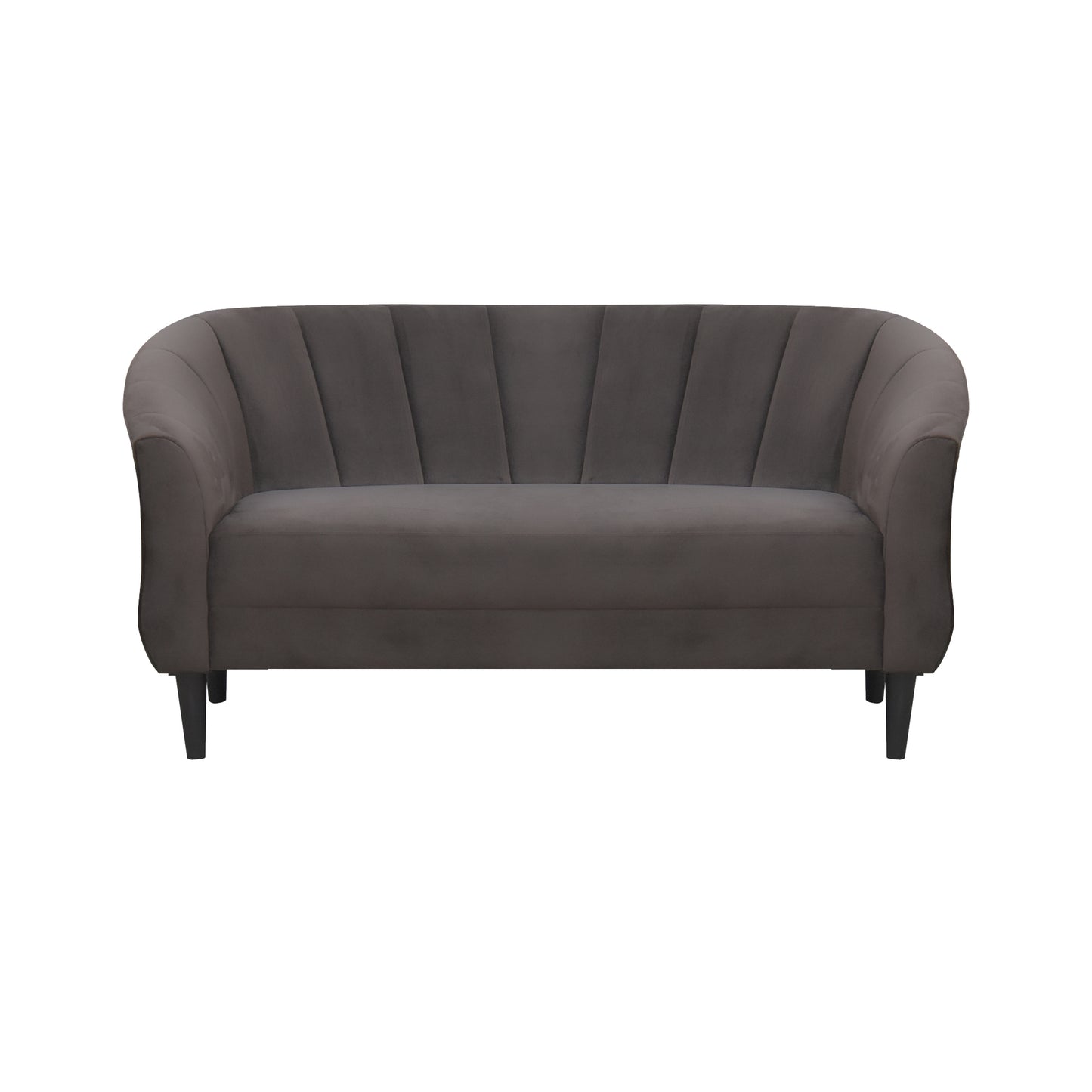 Persia Velvet Fabric Sofa - Brown