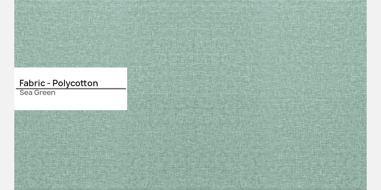 Sarra Cushion Back Sofa- Sea Green