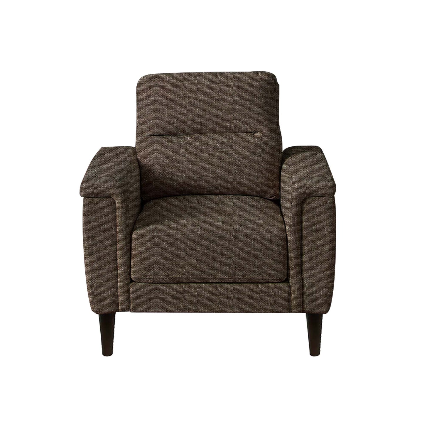Clemmie Fabric Sofa - Brown