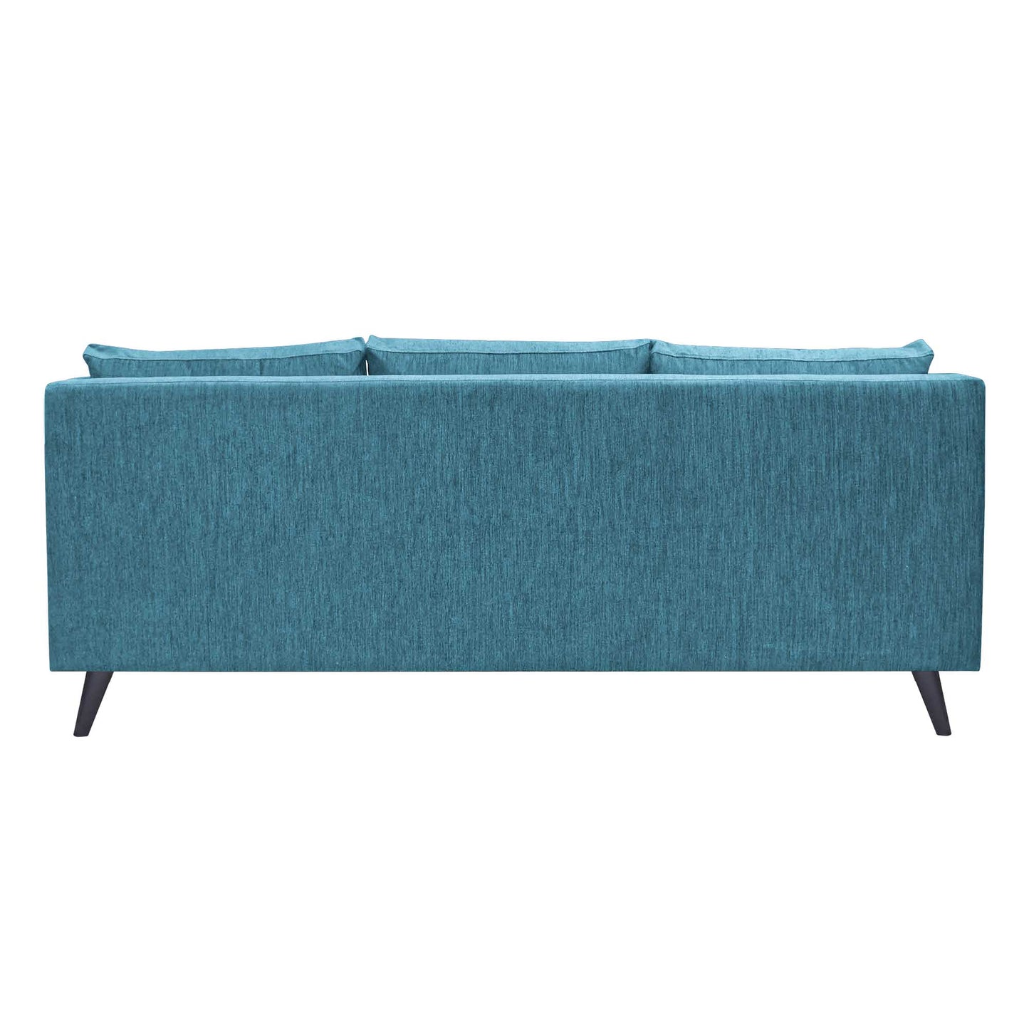 Royce Cushion Back Fabric Sofa - Teal Blue