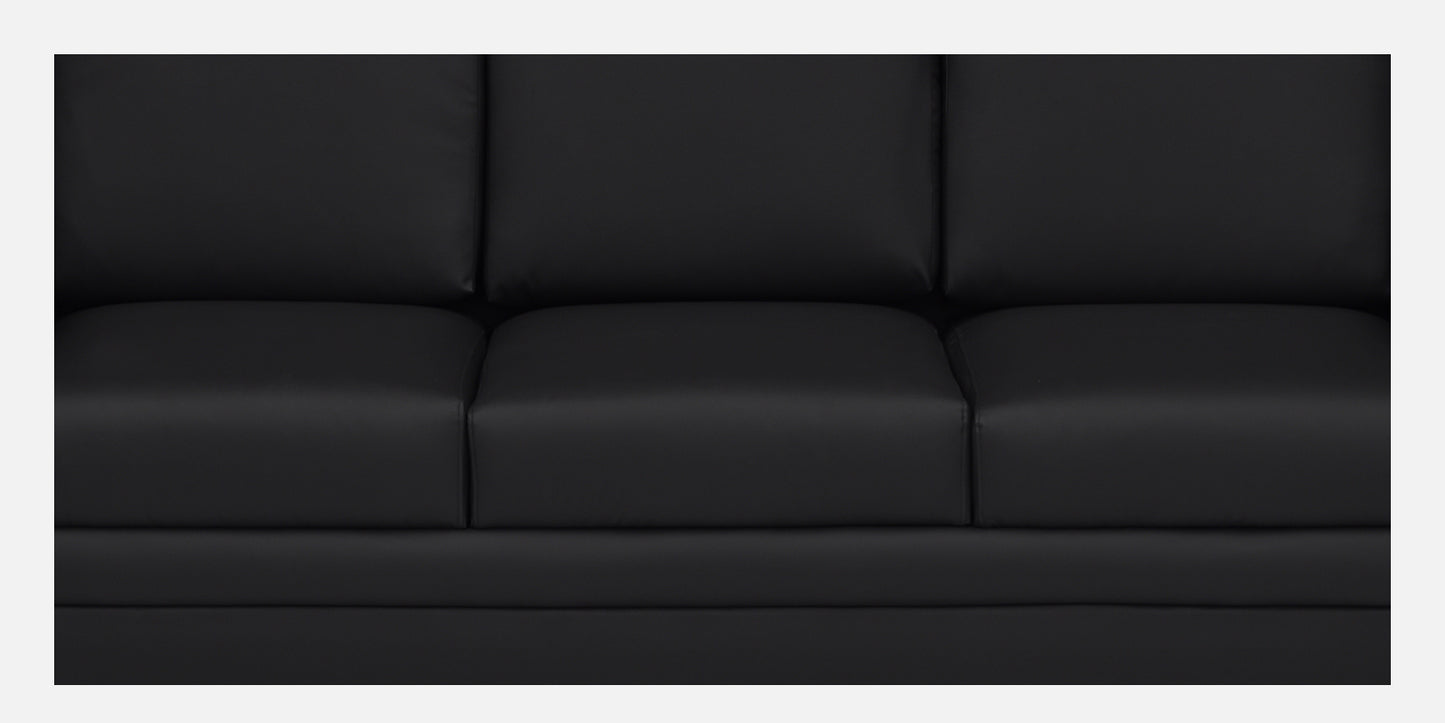 Ryan Leatherette Sofa - Black