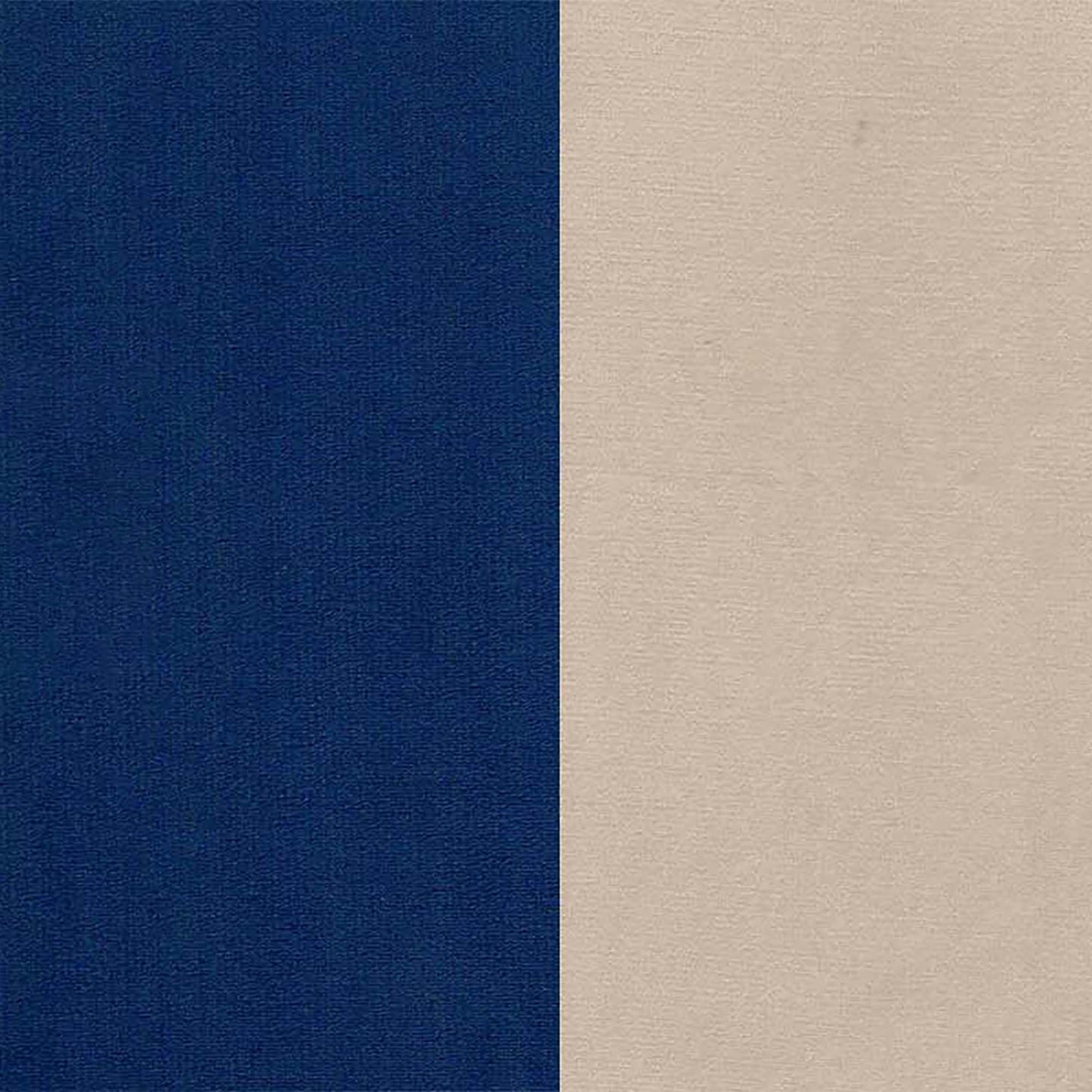 Beckett Cushion Back Fabric Sofa - Blue & Beige