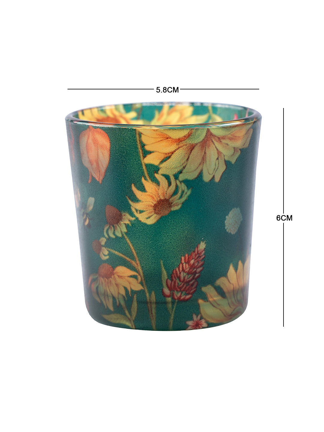 Floral Bliss Green Candle Votives Set of 2