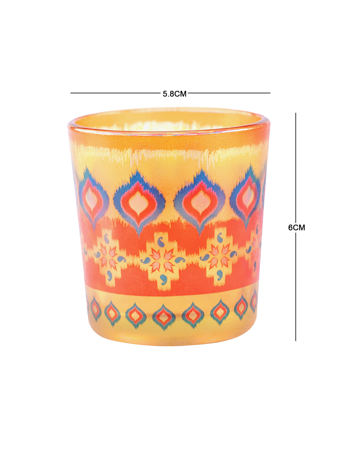 Dazzling Ikat Candle Votives Set of 2
