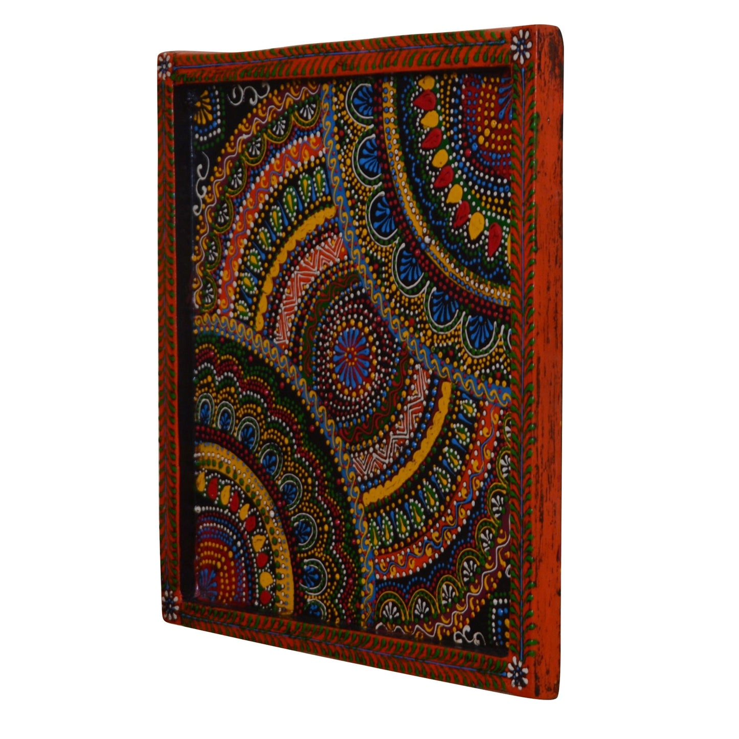 Akas - Solid Wood Wall Art - Multi Colour Paint Finish