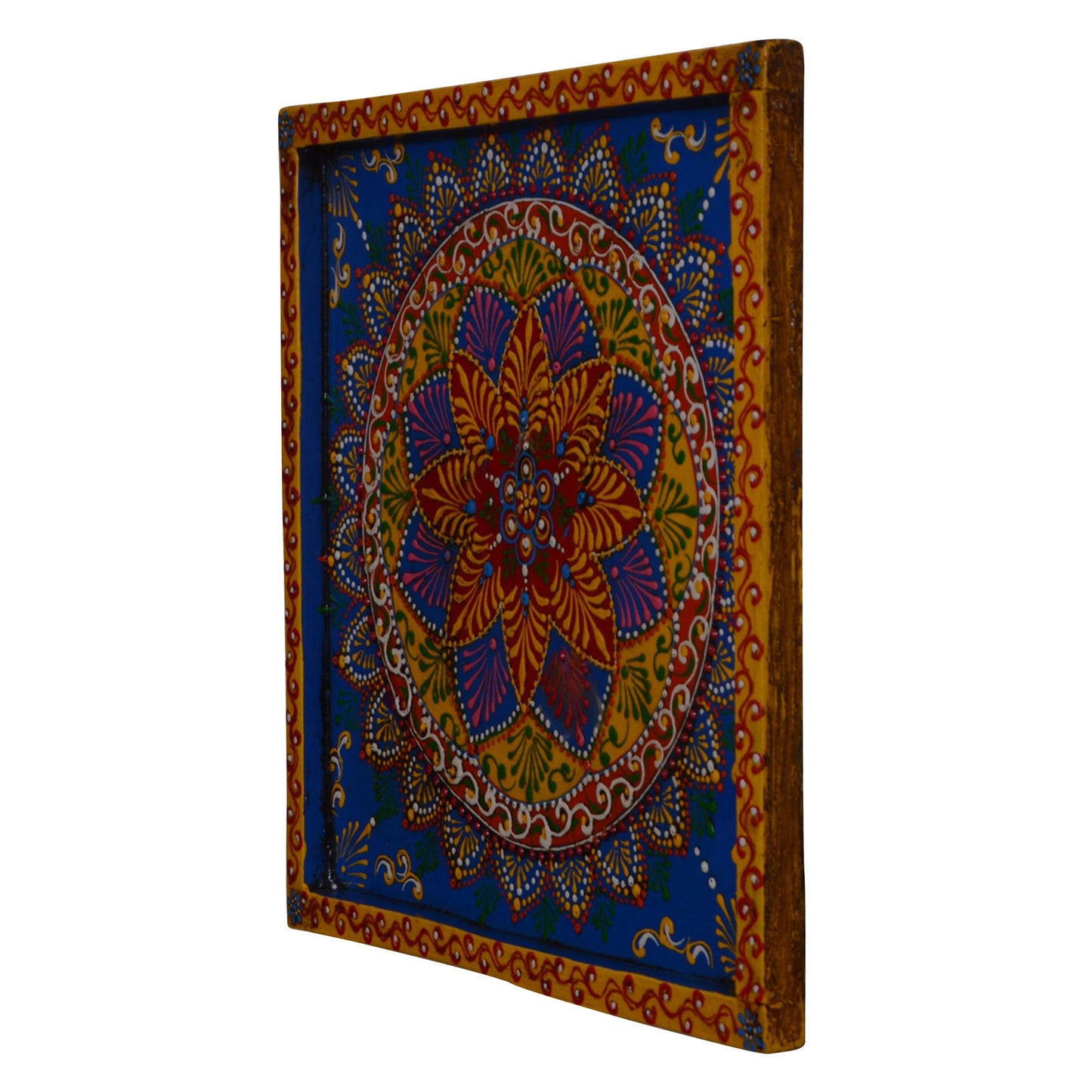 Maan - Solid Wood Wall Art - Multi Colour Paint Finish