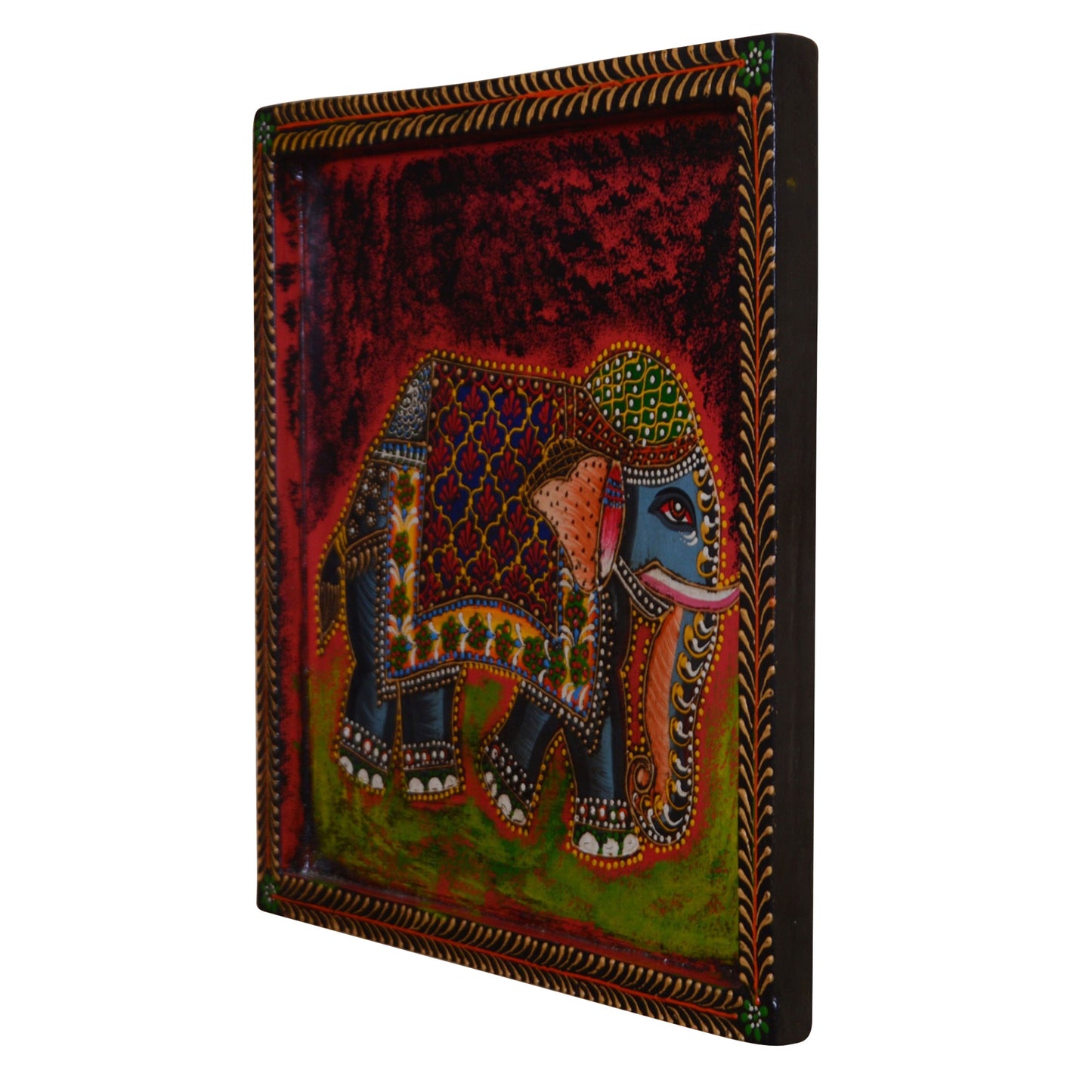 Rais - Solid Wood Wall Art - Multi Colour Paint Finish