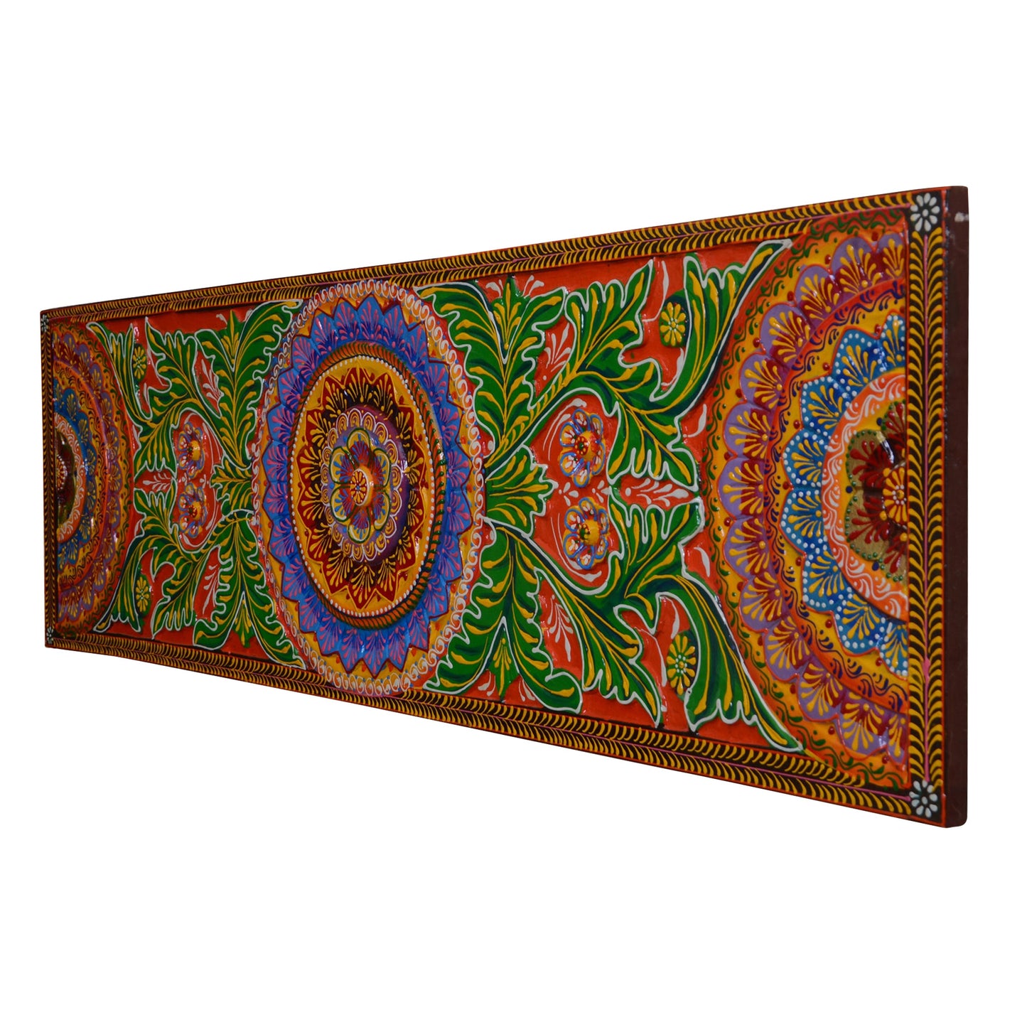 Param - Solid Wood Wall Art - Multi Colour Paint Finish