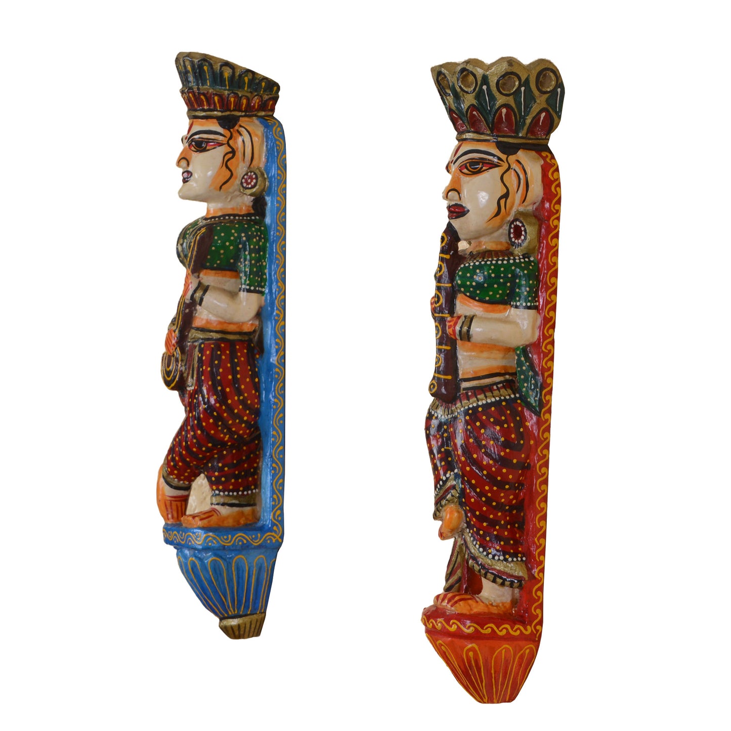 Jeet - Solid Wood Wall Art - Multi Colour Paint Finish