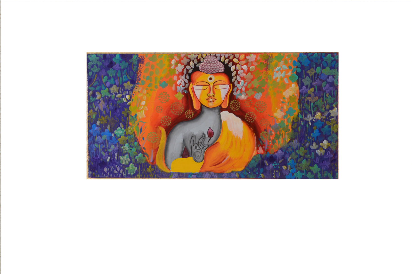 Saanvi - Solid Wall Panel Art - Multi Colour Paint Finish