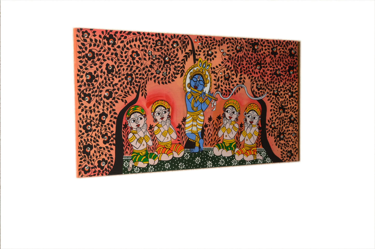 Aarohi - Solid Wall Panel Art - Multi Colour Paint Finish