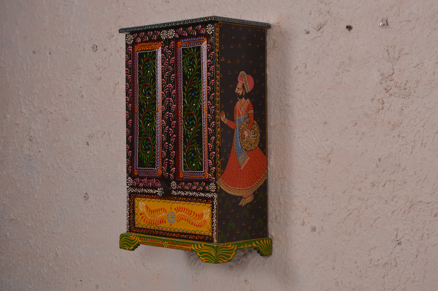 Samran - Wall Cabinet Art - Multi Colour Paint Finish