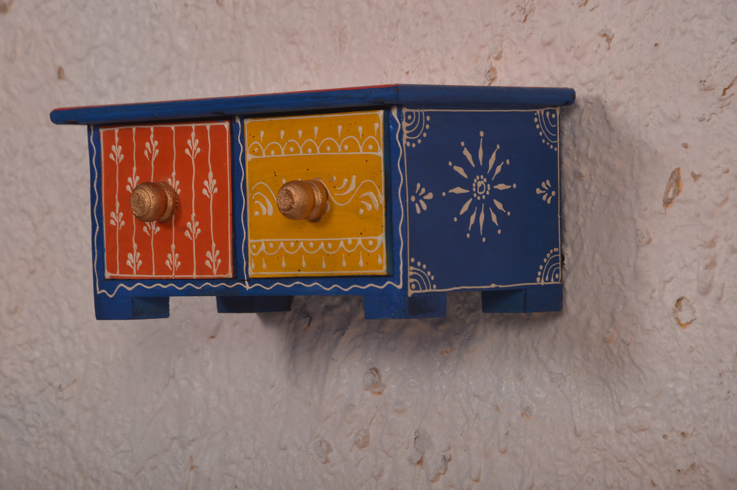 Leo - Wall Cabinet Art - Multi Colour Paint Finish