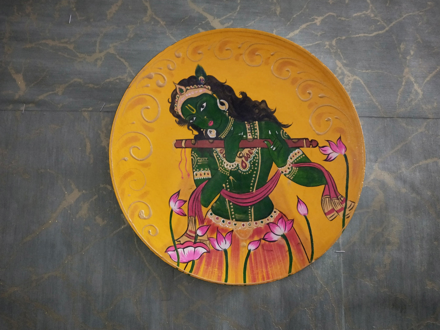 Mudra - Wall Panel Art - Multi Colour Paint Finish