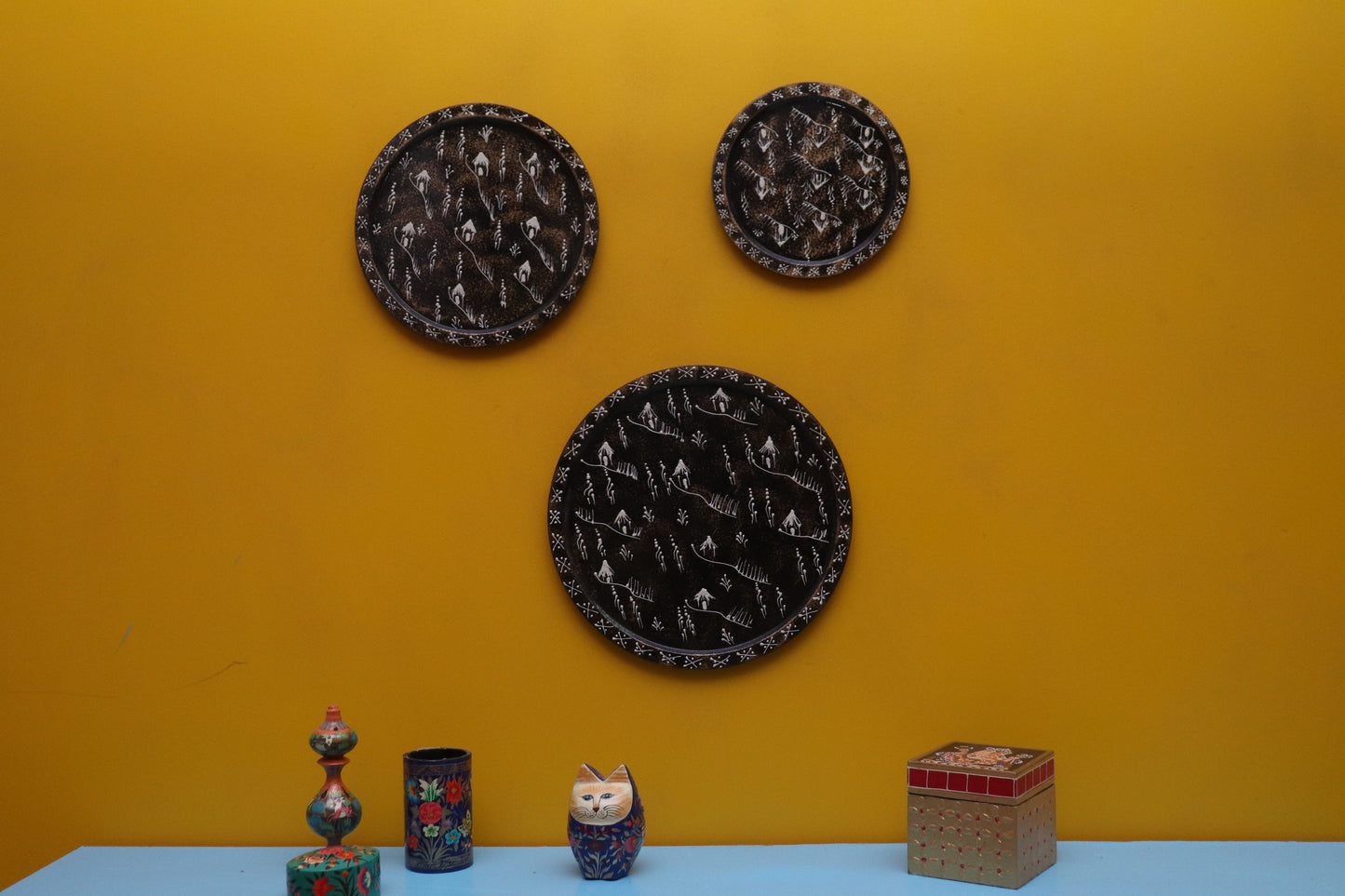 Danuj - Wall Panel Art - Multi Colour Paint Finish