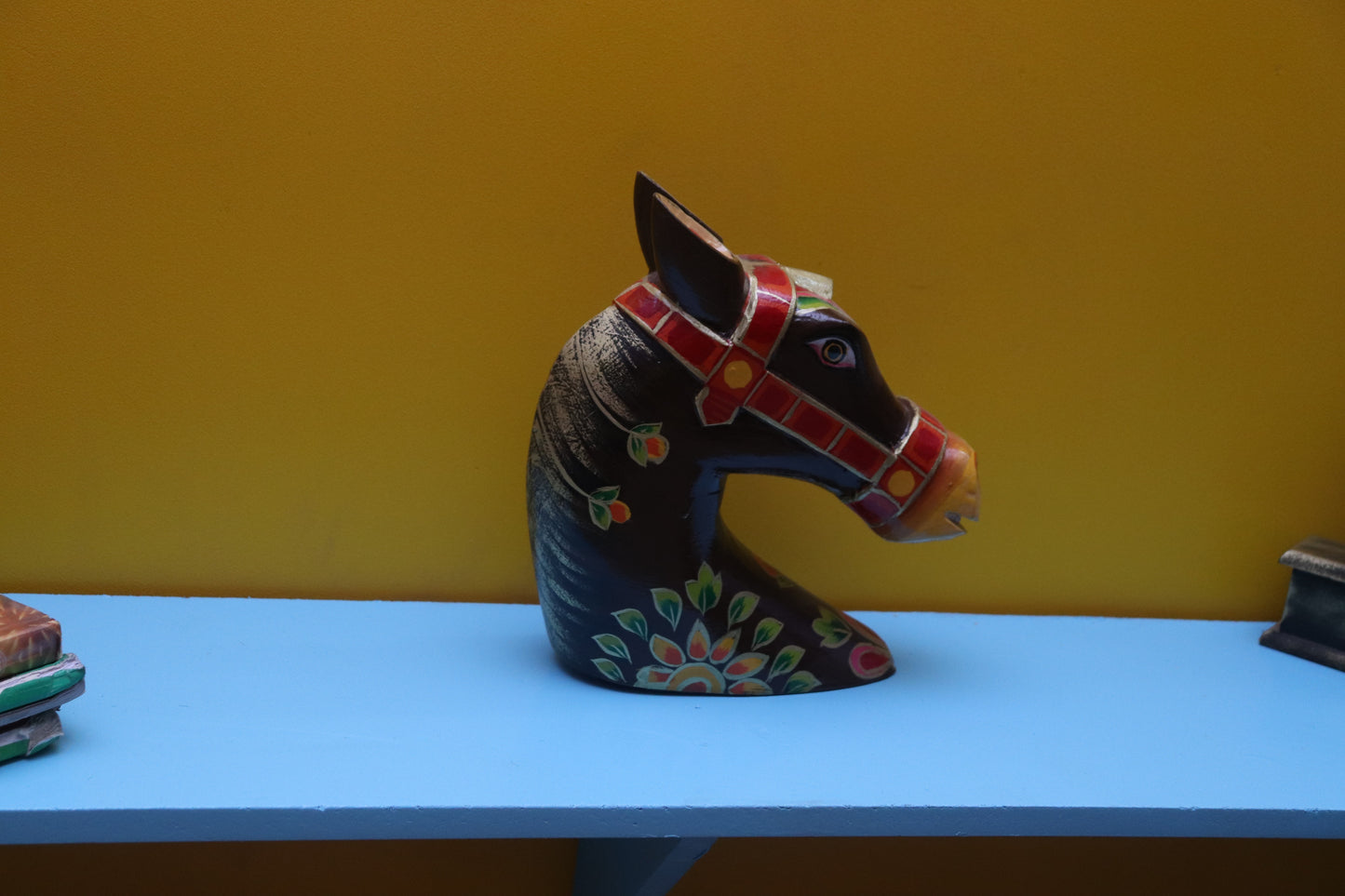 Devansh - Wood Wall Decor Animal Figure Art - Multi Colour