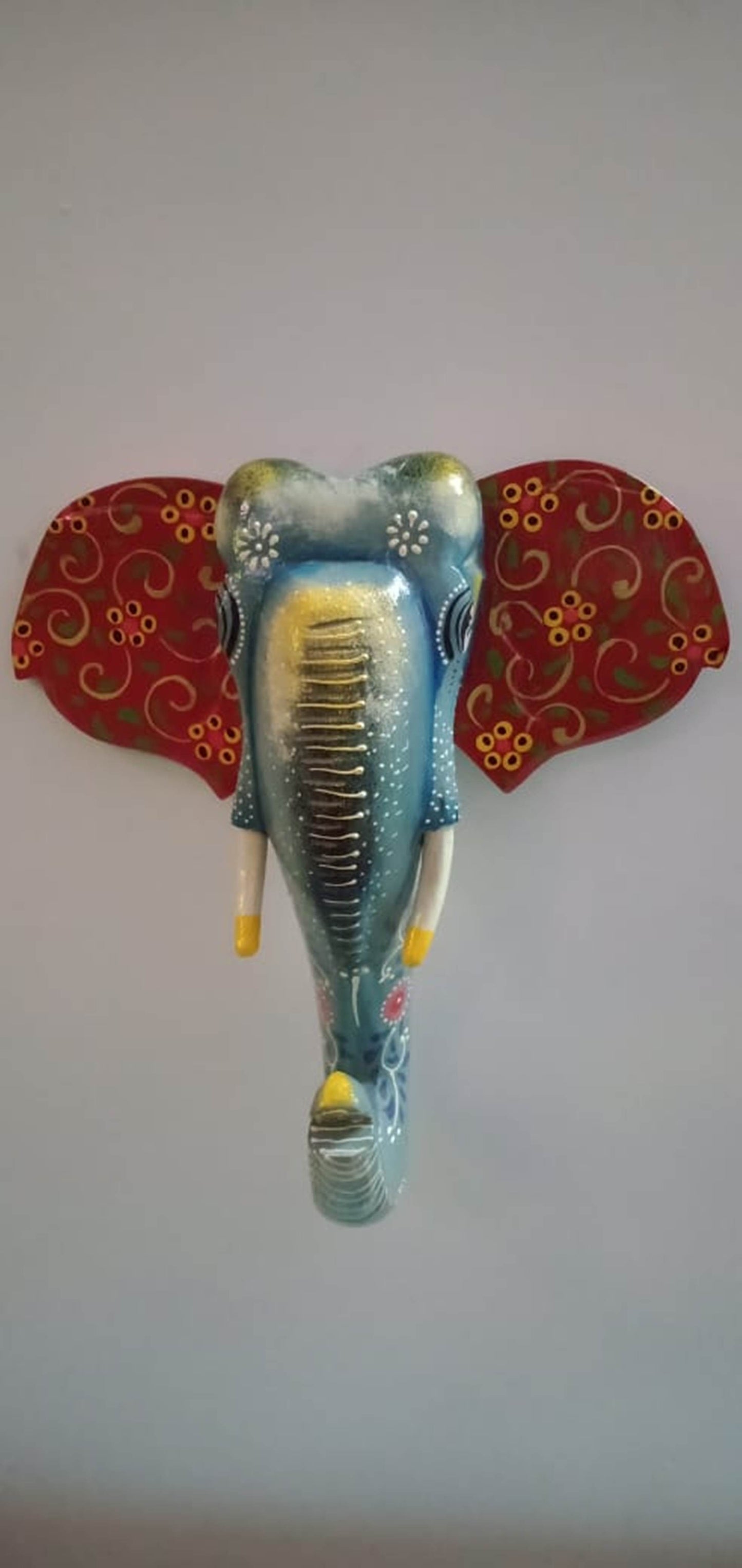 Geeth - Wood Wall Decor Animal Figure Art - Multi Colour