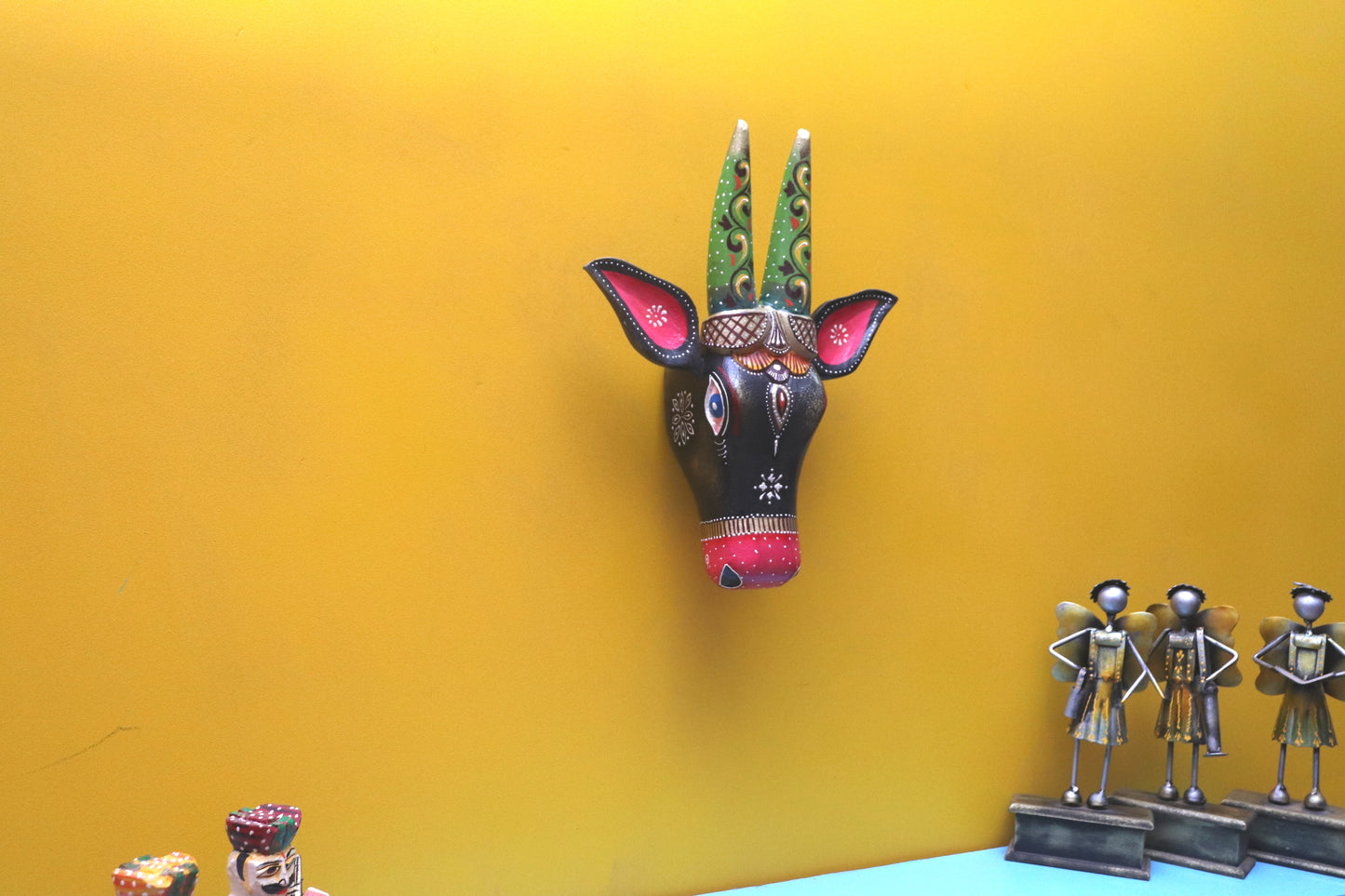 Nirek - Wood Wall Decor Animal Figure Art - Multi Colour
