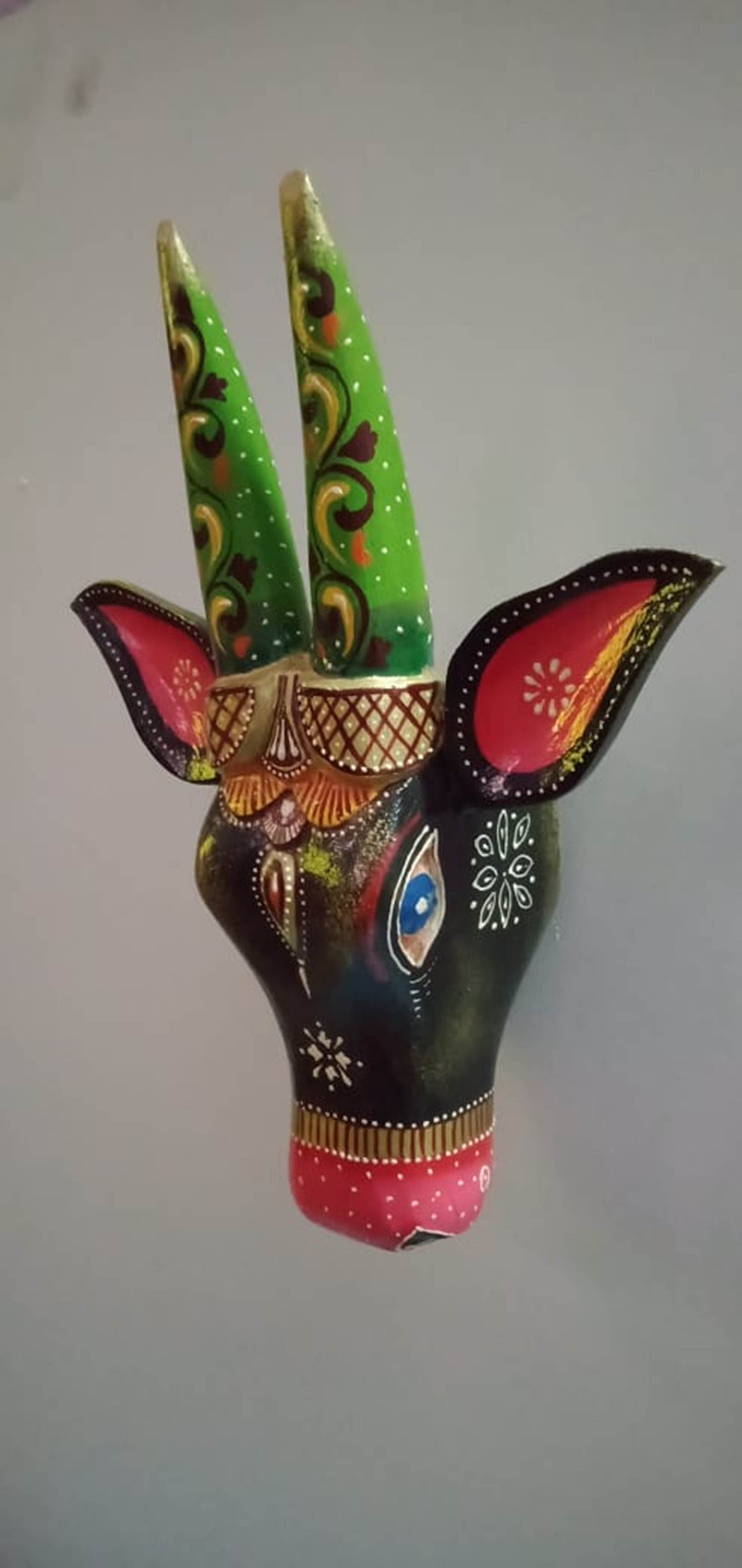 Nirek - Wood Wall Decor Animal Figure Art - Multi Colour