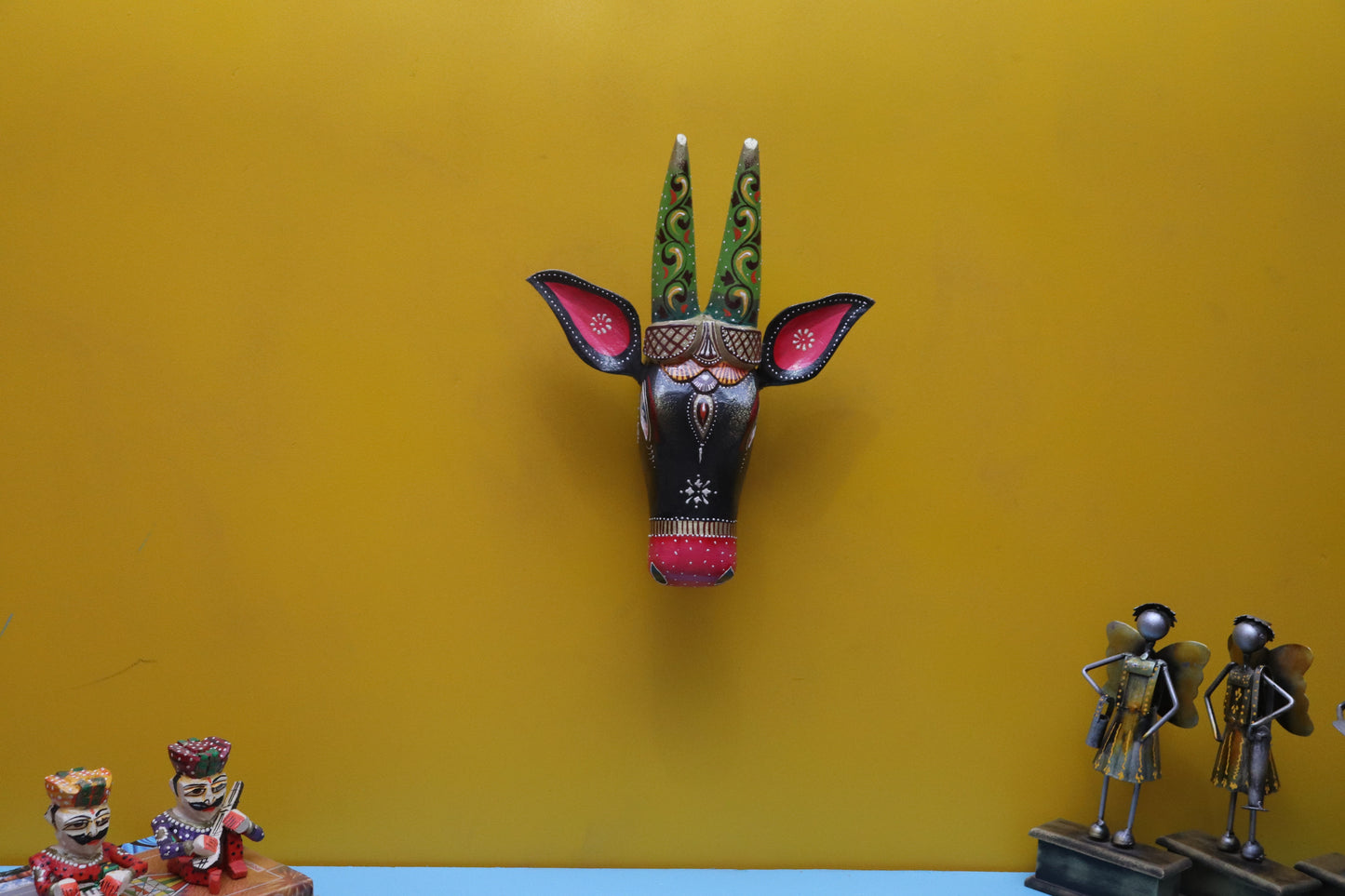 Nirek - Wood Wall Decor Animal Figure Art - Multi Colour