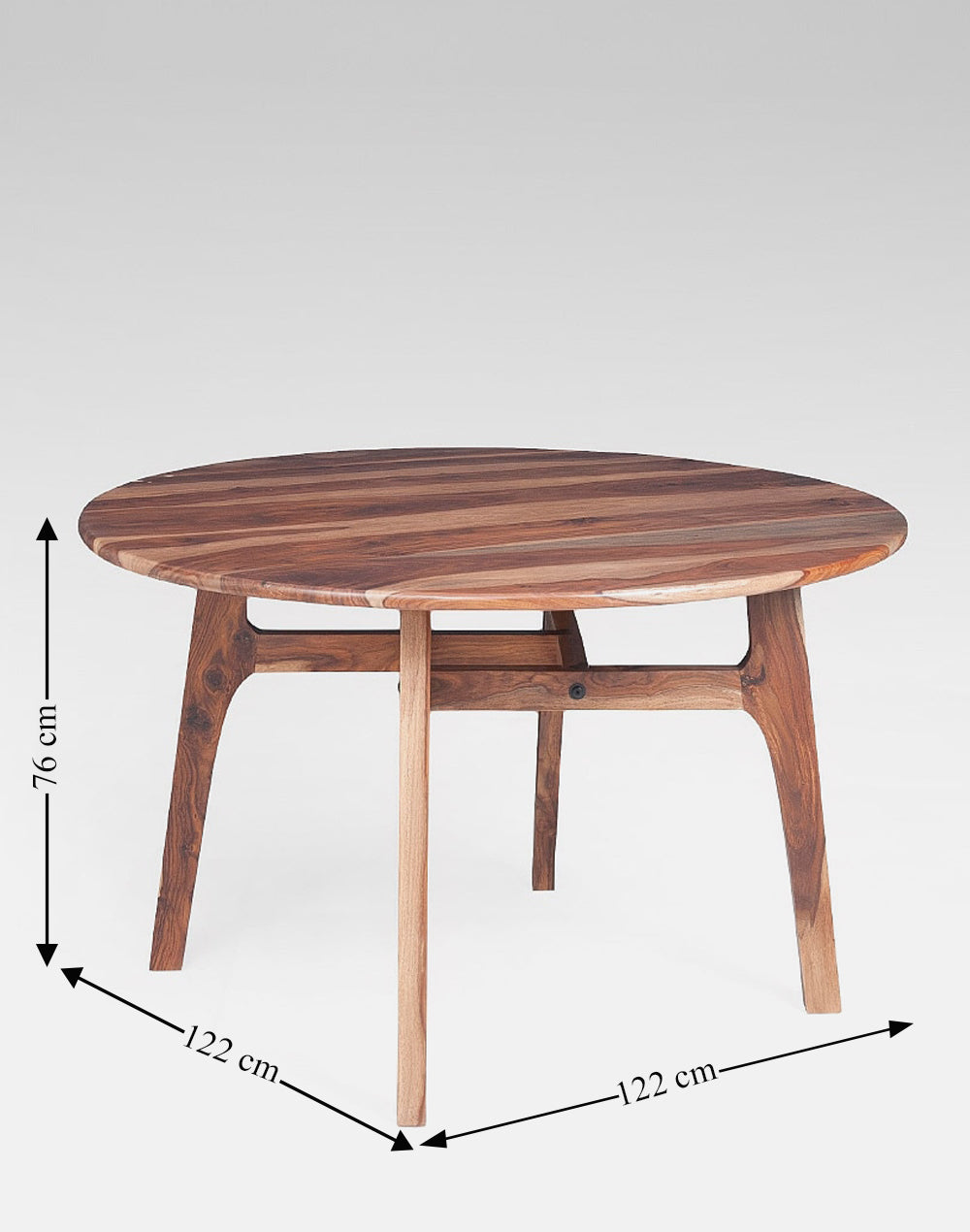 Solid Wood Dining Table In Natural Finish