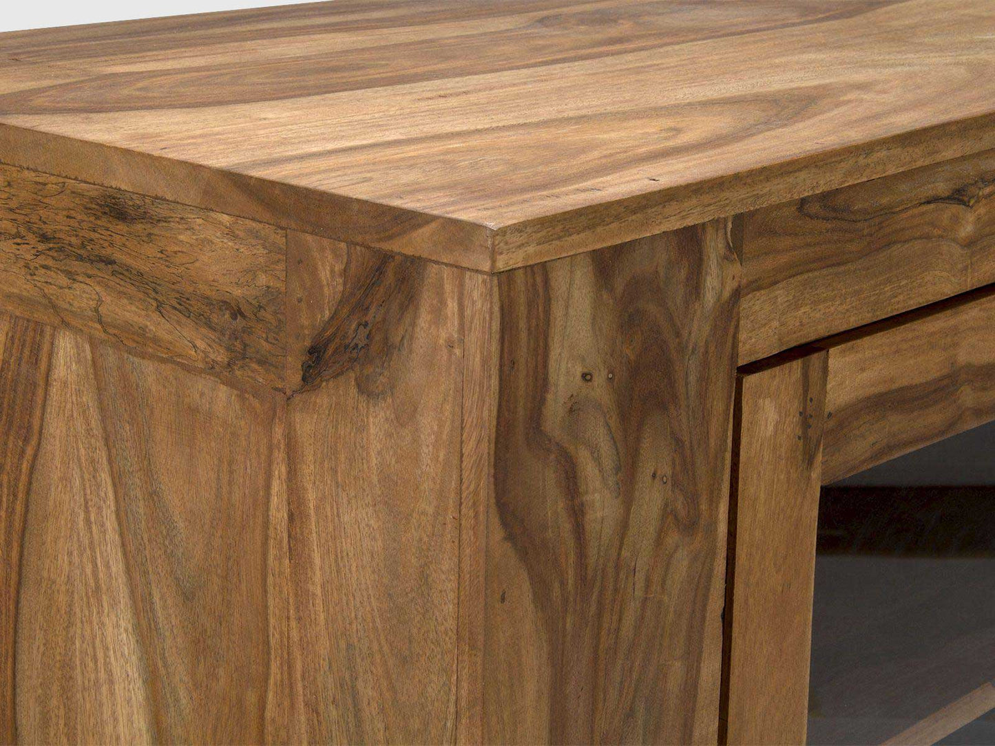 Solid Wood Crockery Unit In Teak Finish