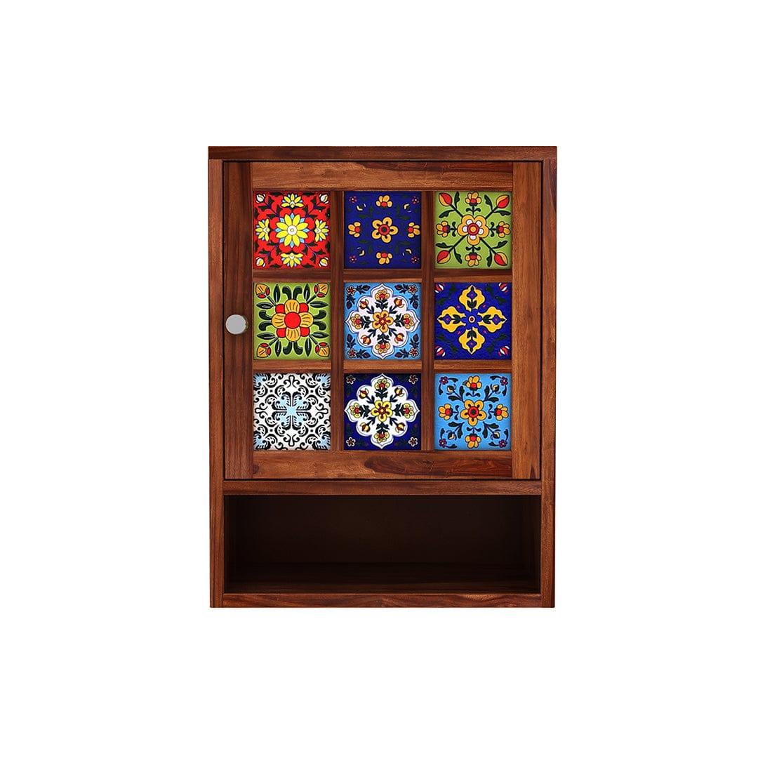 Solid Wood Crockery Unit In Honey Finish