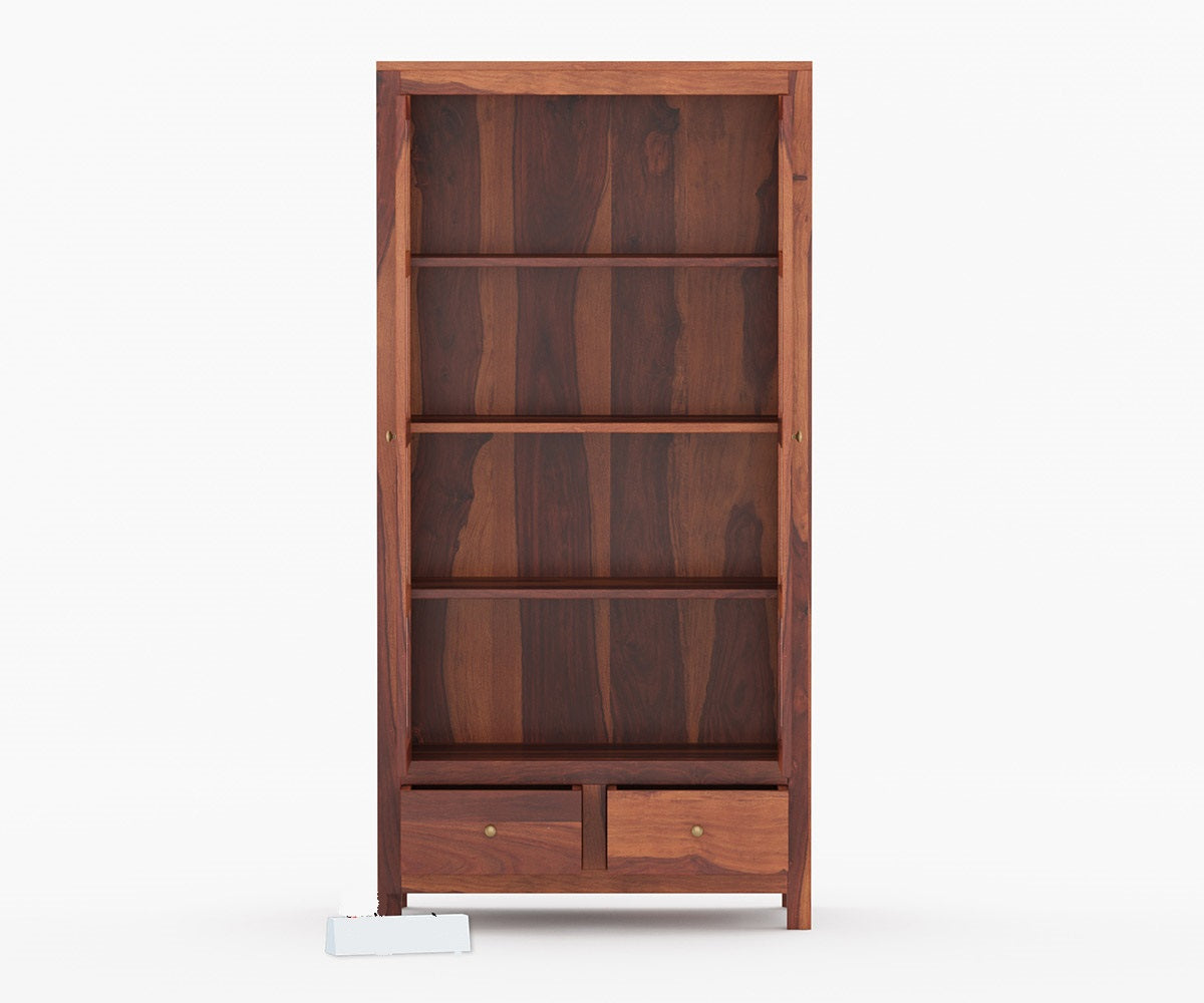 Solid Wood Crockery Unit In Honey Finish