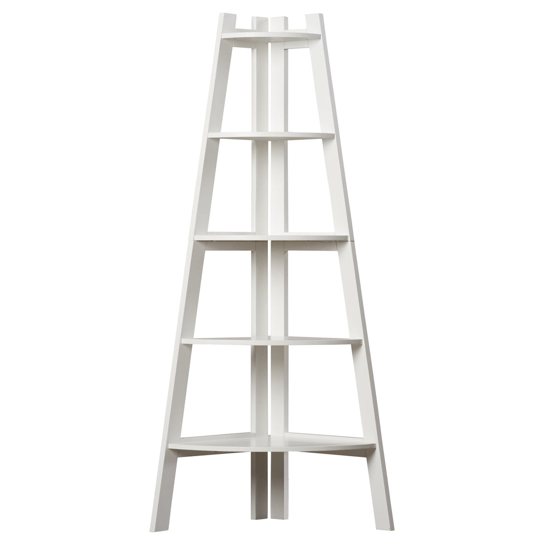 Mawle Solid Wood Bookshelf In White Paint Finish