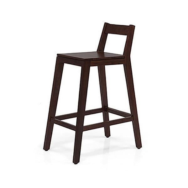 Lisa Solid Wood Bar Chair - Walnut