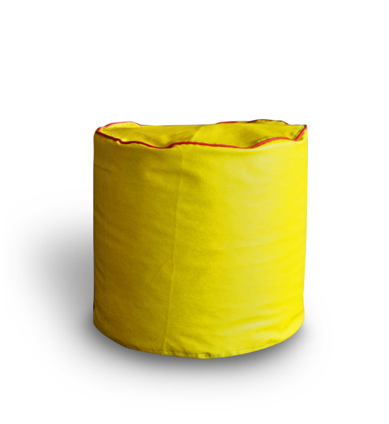 Classic - Leatherette Bean Ottoman Stool - Large