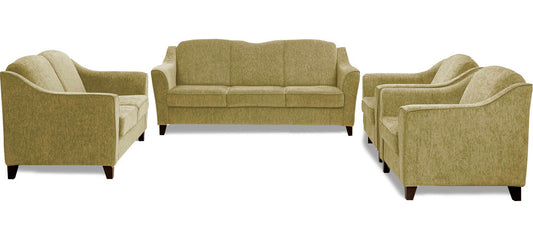 Crescent - Victorian Gold Fabric Sofa Set 3-2-1-1