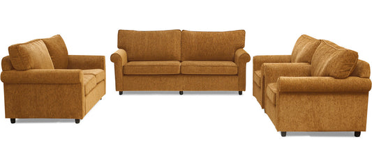 Muse - Scarlet Rust Fabric Sofa Set 3-2-1-1