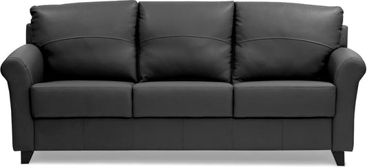 Harmony - Misty Grey Leatherite Sofa (3 - Seater)