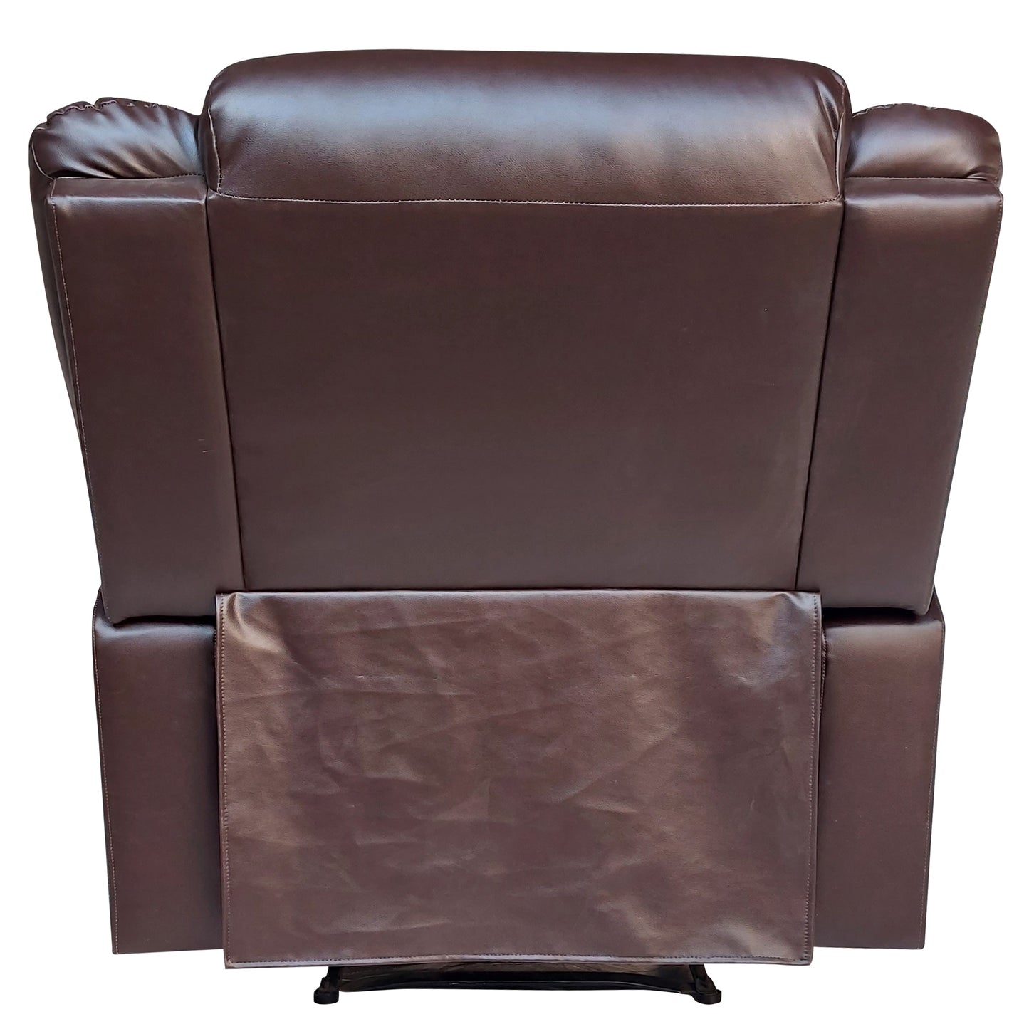 Wilson Leatherette 1 Seater Recliner With Pullout Lever - Dark Brown