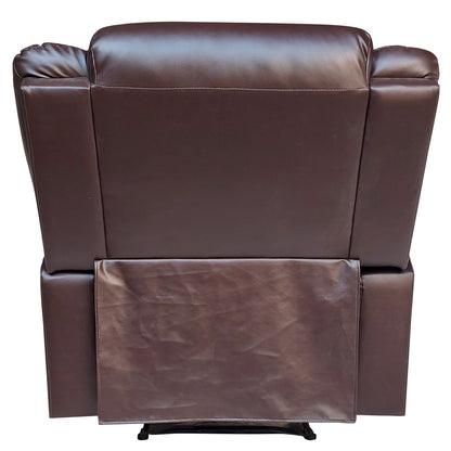 Wilson Leatherette 1 Seater Recliner With Pullout Lever - Dark Brown