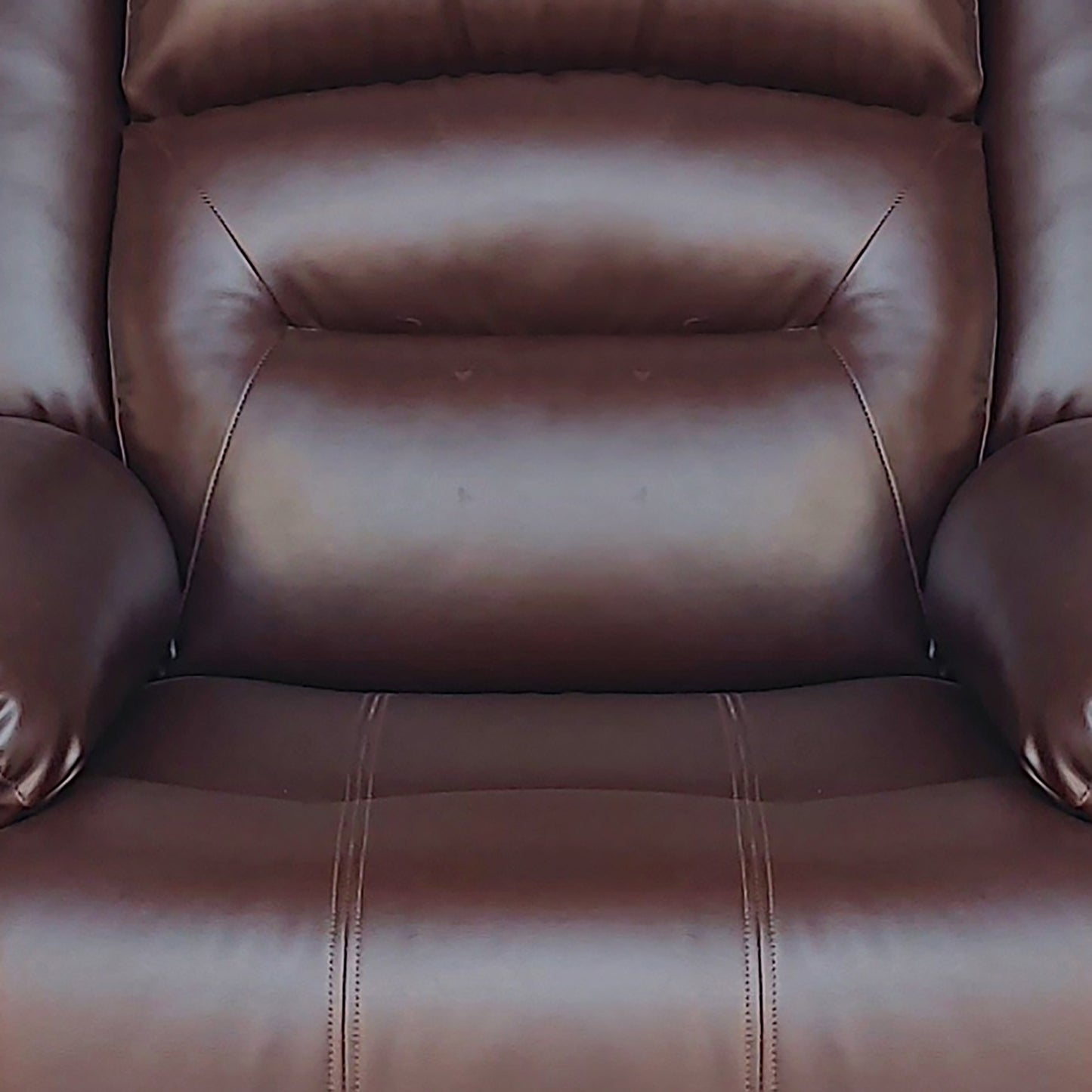 Wilson Leatherette 1 Seater Recliner With Pullout Lever - Dark Brown