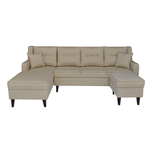 Santafee 6 Seater Sofa - Beige