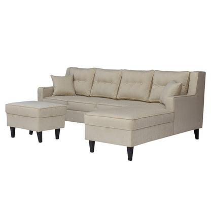 Santafee 6 Seater Sofa - Beige