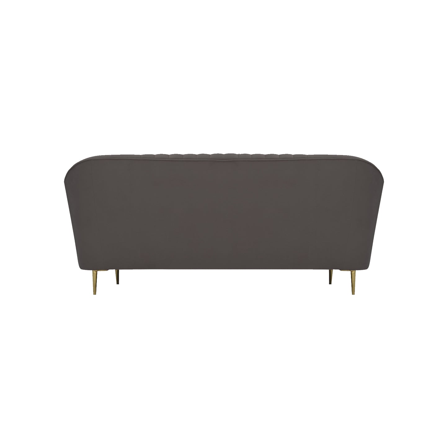 Nikia Quilted Back Fabric Sofa - Grey