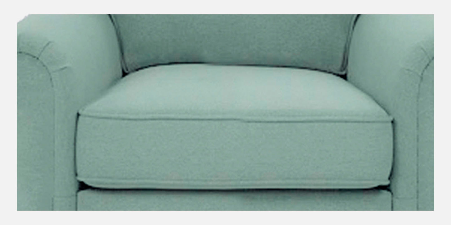Sarra Cushion Back Sofa- Sea Green