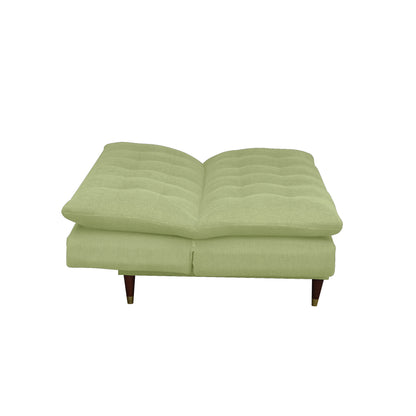 Quinn 3 Seater Sofa cum Bed- Light Green