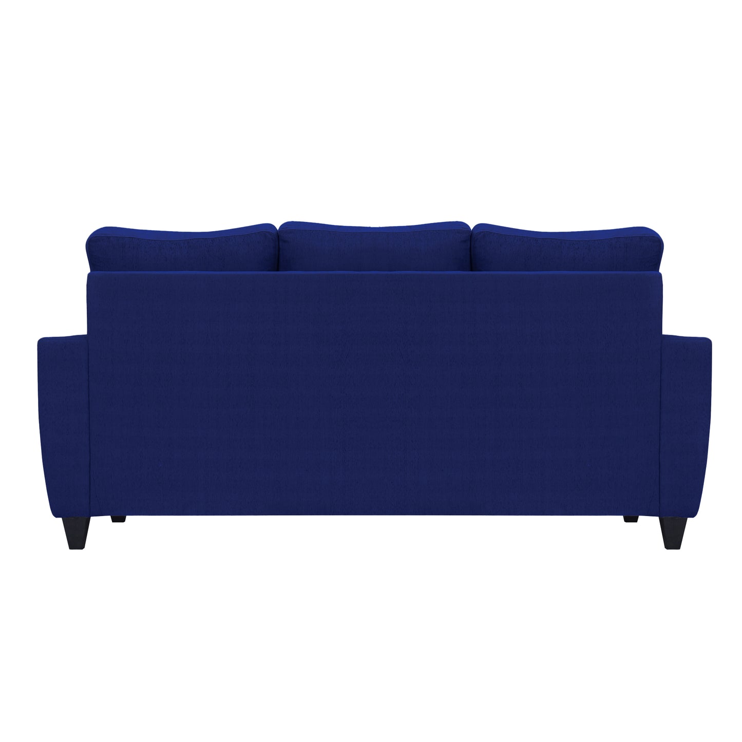 Tayson Fabric 4 Seater (3 Seater + Ottoman) Sofa - Blue