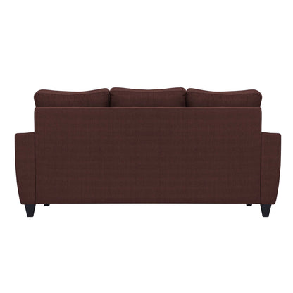 Tayson Fabric 4 Seater (3 Seater + Ottoman) Sofa - Coffee
