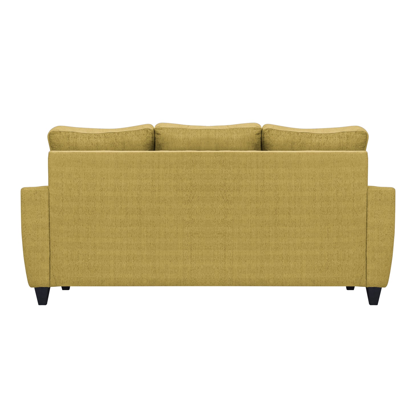 Tayson Fabric 4 Seater (3 Seater + Ottoman) Sofa - Mehandi