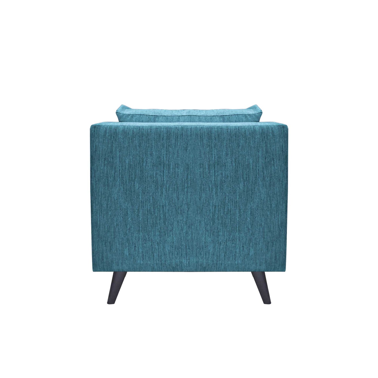 Royce Cushion Back Fabric Sofa - Teal  Blue