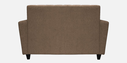 Laura Quilted Back Fabric Sofa - Brown