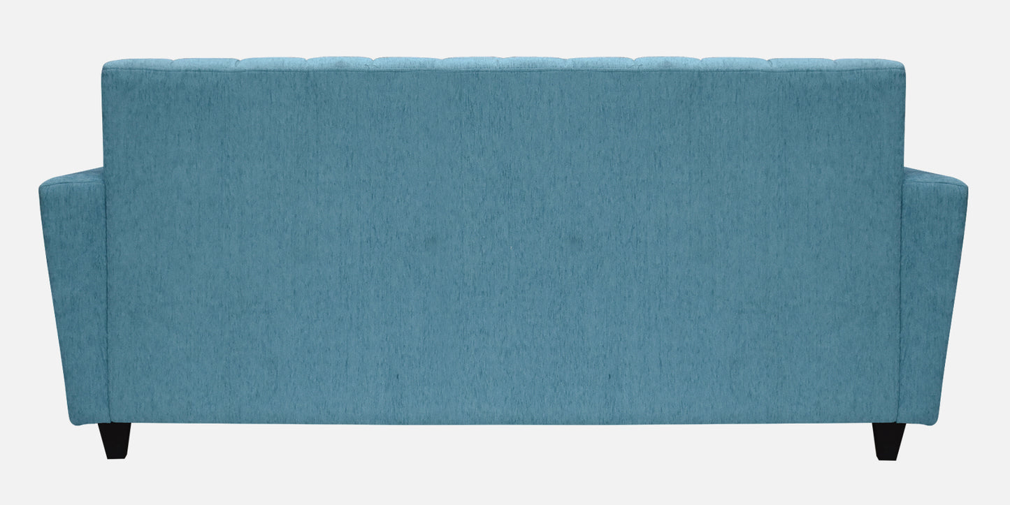 Laura Quilted Back Fabric Sofa - Sea Green